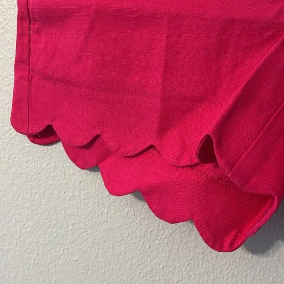 NWT J CREW FACTORY | Hot Pink Linen Blend Shorts - Picture 4 of 6